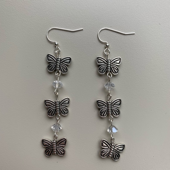 Butterfly earrings - Picture 2 of 2